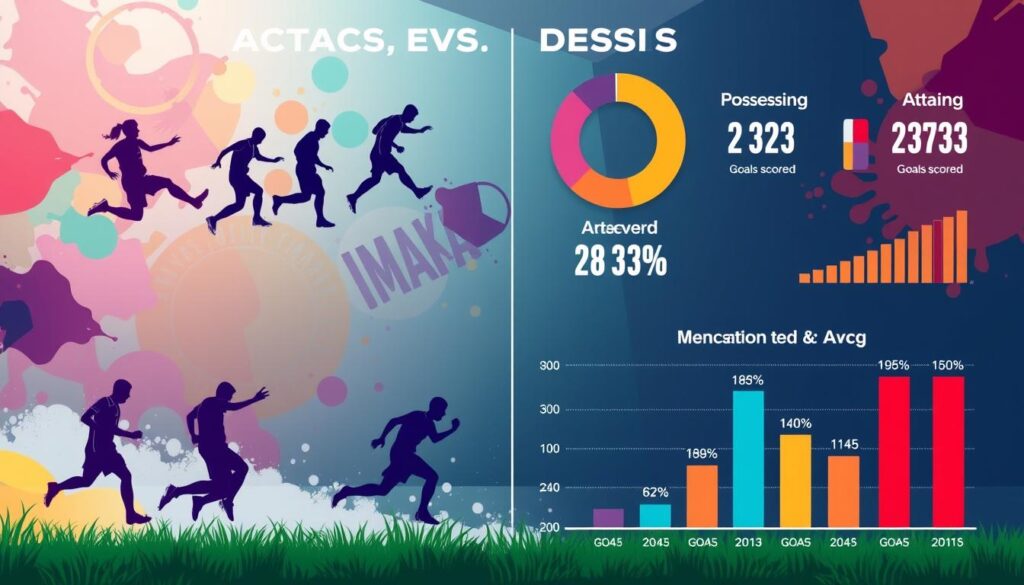 statistik penyerangan dan pertahanan